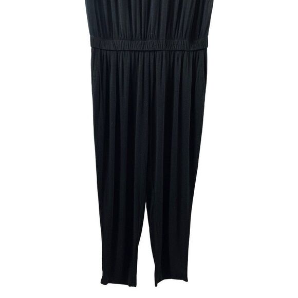 Lascana for Venus Black Short Sleeve Jumpsuit Small Viscose Stretch Pockets - Picture 4 of 10